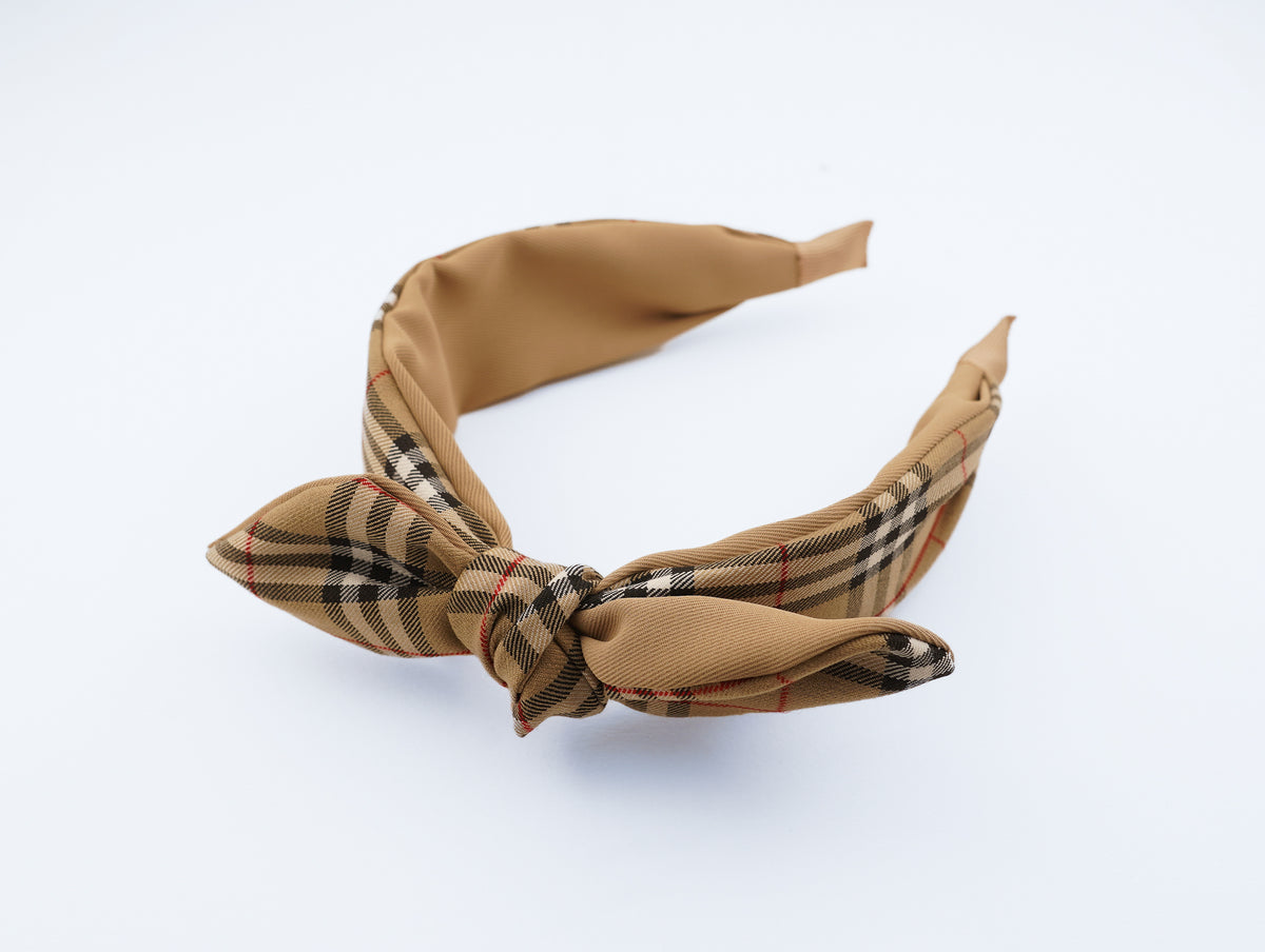 Vaillantle beige patterned hair band