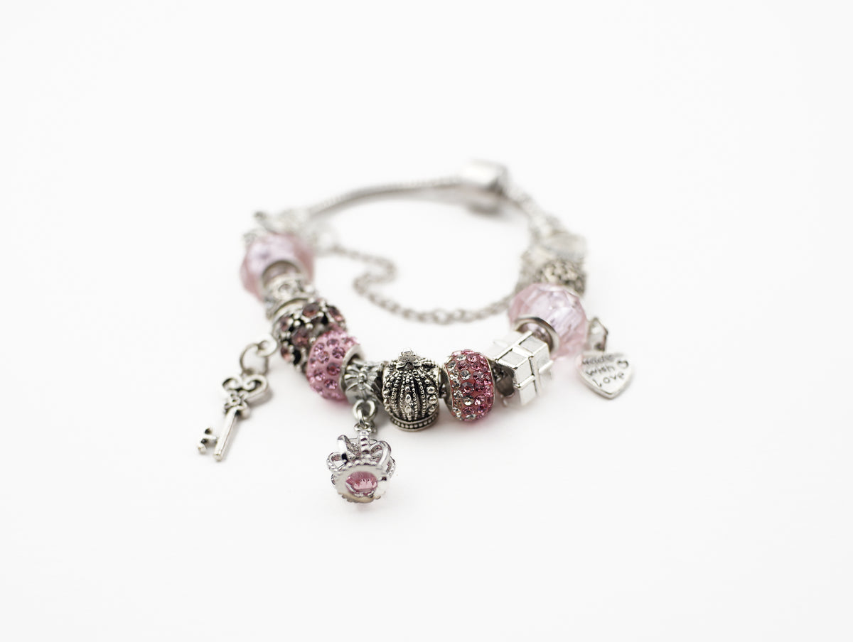 Vaillantle love bracelets, pink, purple